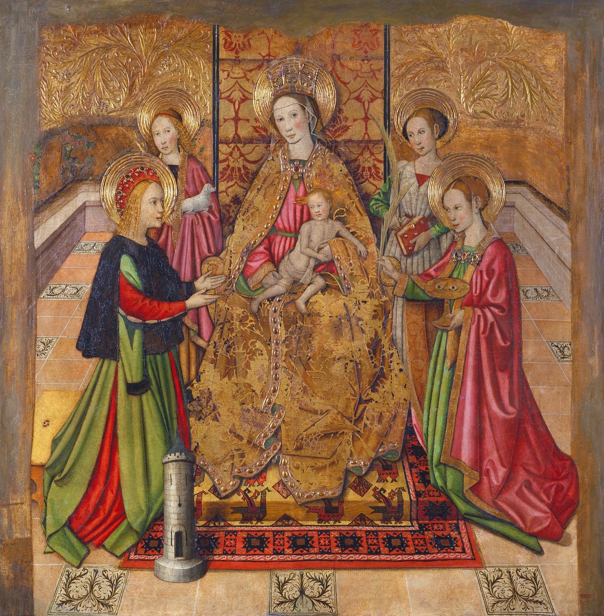 Virgin and Saints by Jaume Huguet