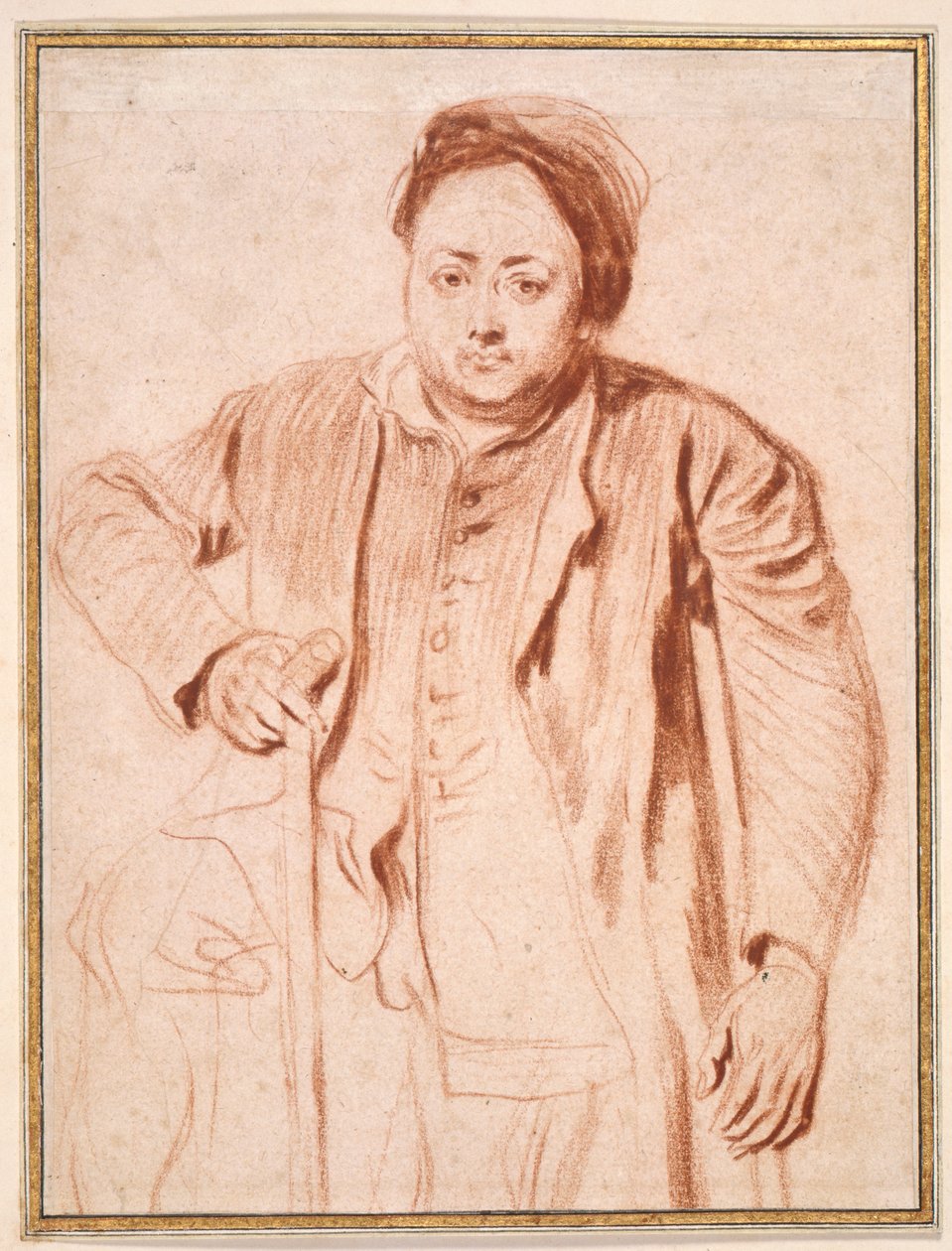 Portrait of Antoine de la Roque by Jean Antoine Watteau