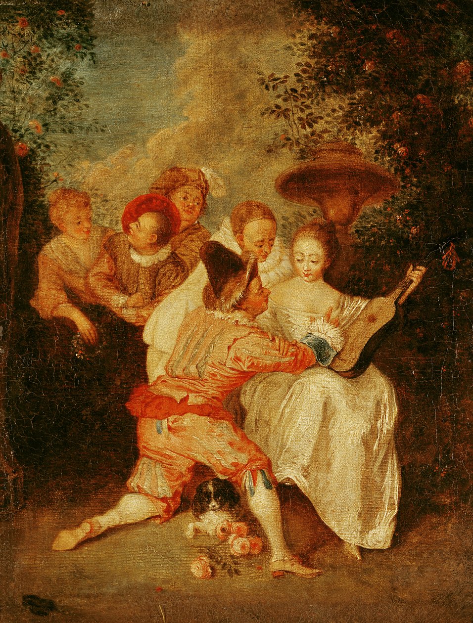 The Storyteller by Jean Antoine Watteau