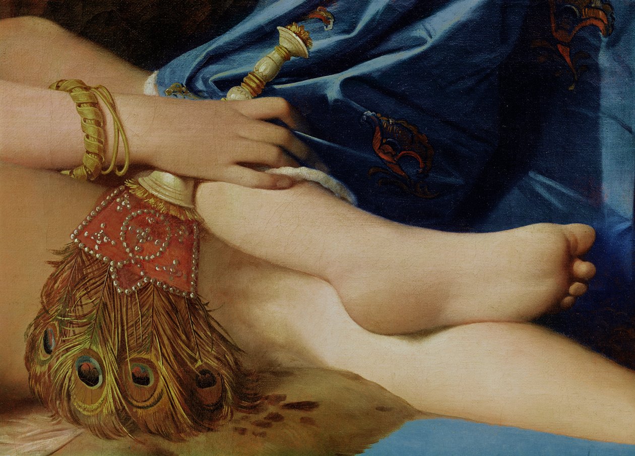 Detail of The Grand Odalisque, 1814  (detail of 267671) by Jean Auguste Dominique Ingres