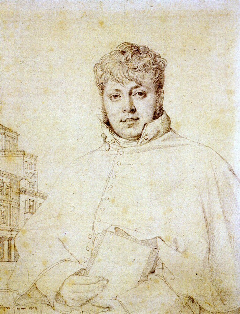 French Architect Auguste Guenepin by Jean Auguste Dominique Ingres