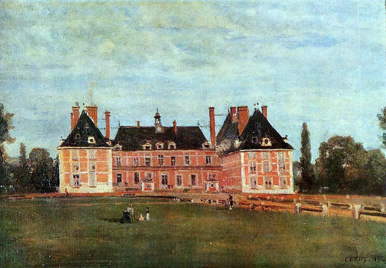 Château de Rosny by Jean Baptiste Camille Corot