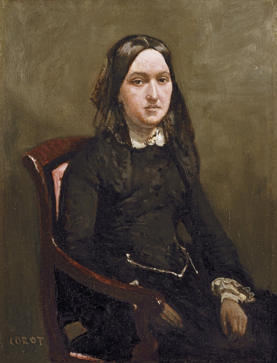 Mme Bison by Jean Baptiste Camille Corot