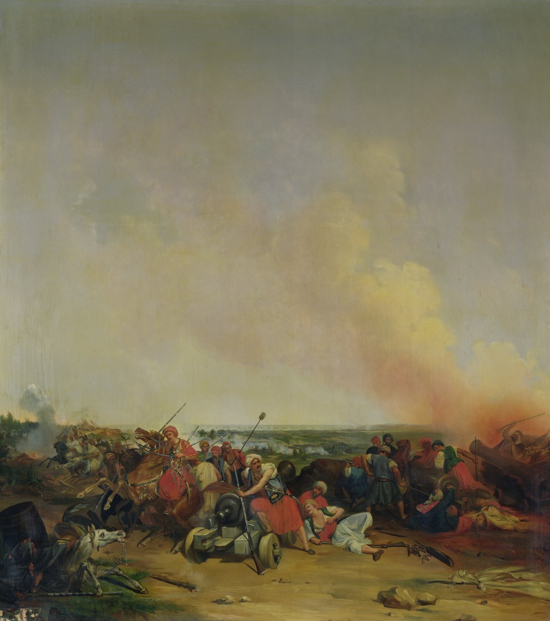 Battle of Sidi-Ferruch by Jean Baptiste Prudent Carbillet