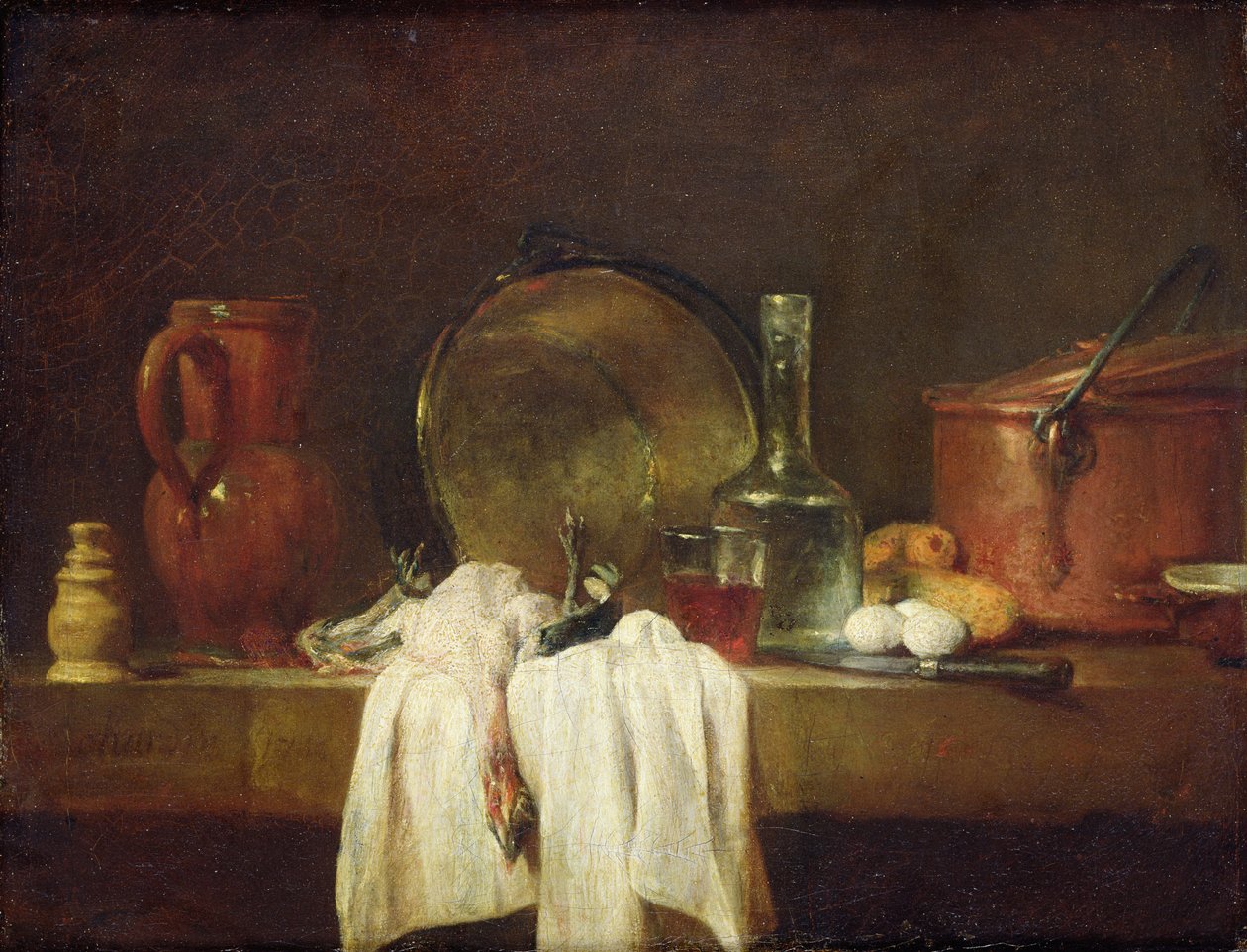 The Kitchen Table by Jean Baptiste Simeon Chardin