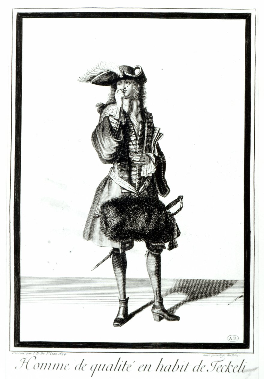 A Nobleman in Teckeli Dress, 1694 by Jean Dieu de Saint Jean