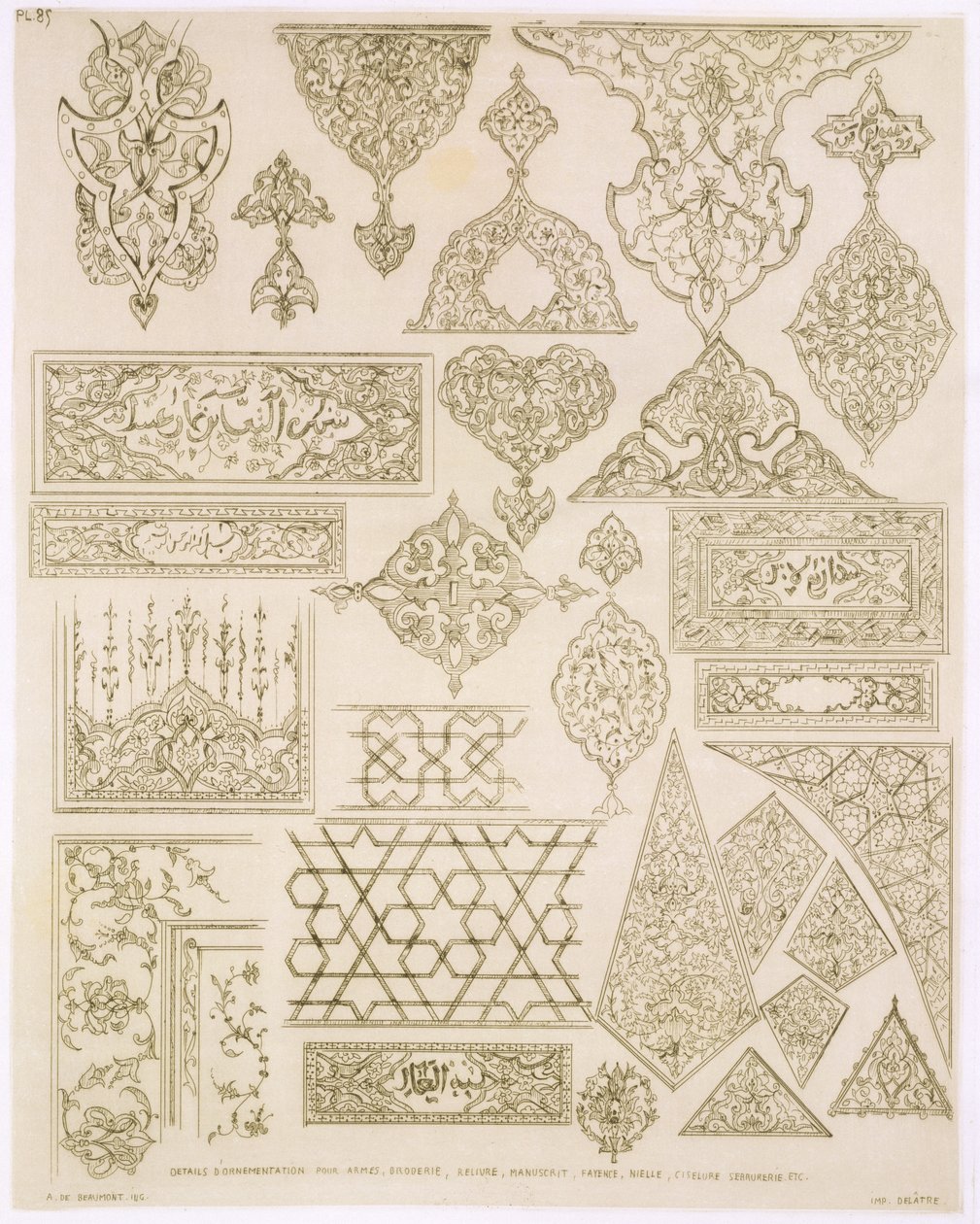 Details of Ornamentation for Arms, Borders, Manuscripts etc., from 
