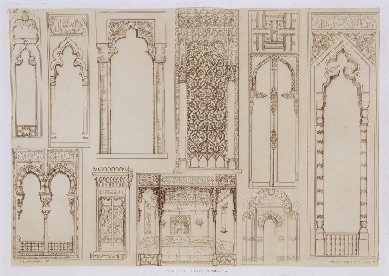 Islamic and Moorish Design for Shutters and Divans, from 