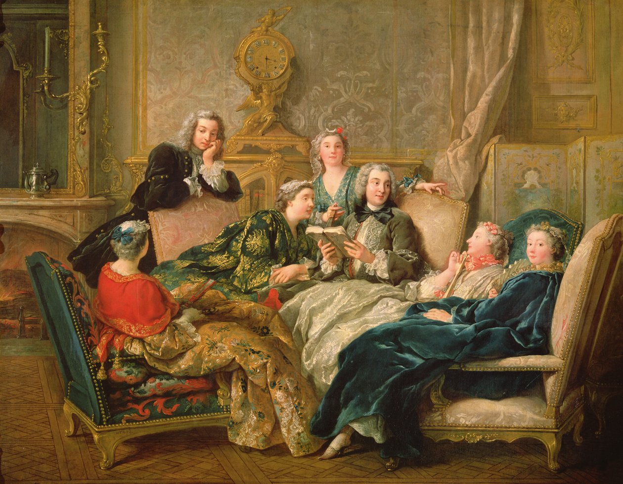 The Reading from Moliere by Jean François de Troy