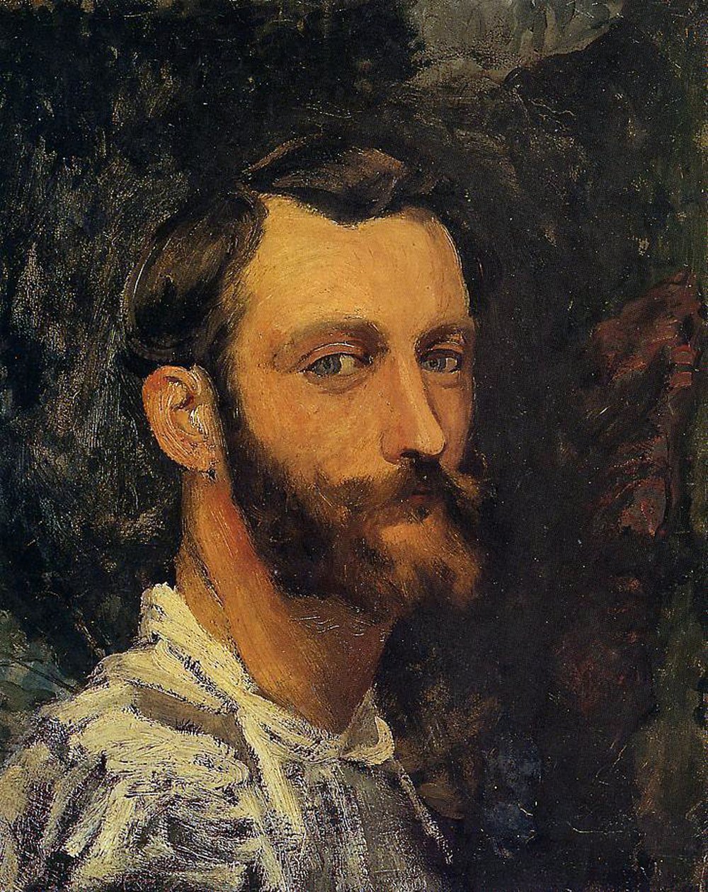 Self Portrait  by Jean Frederic Bazille