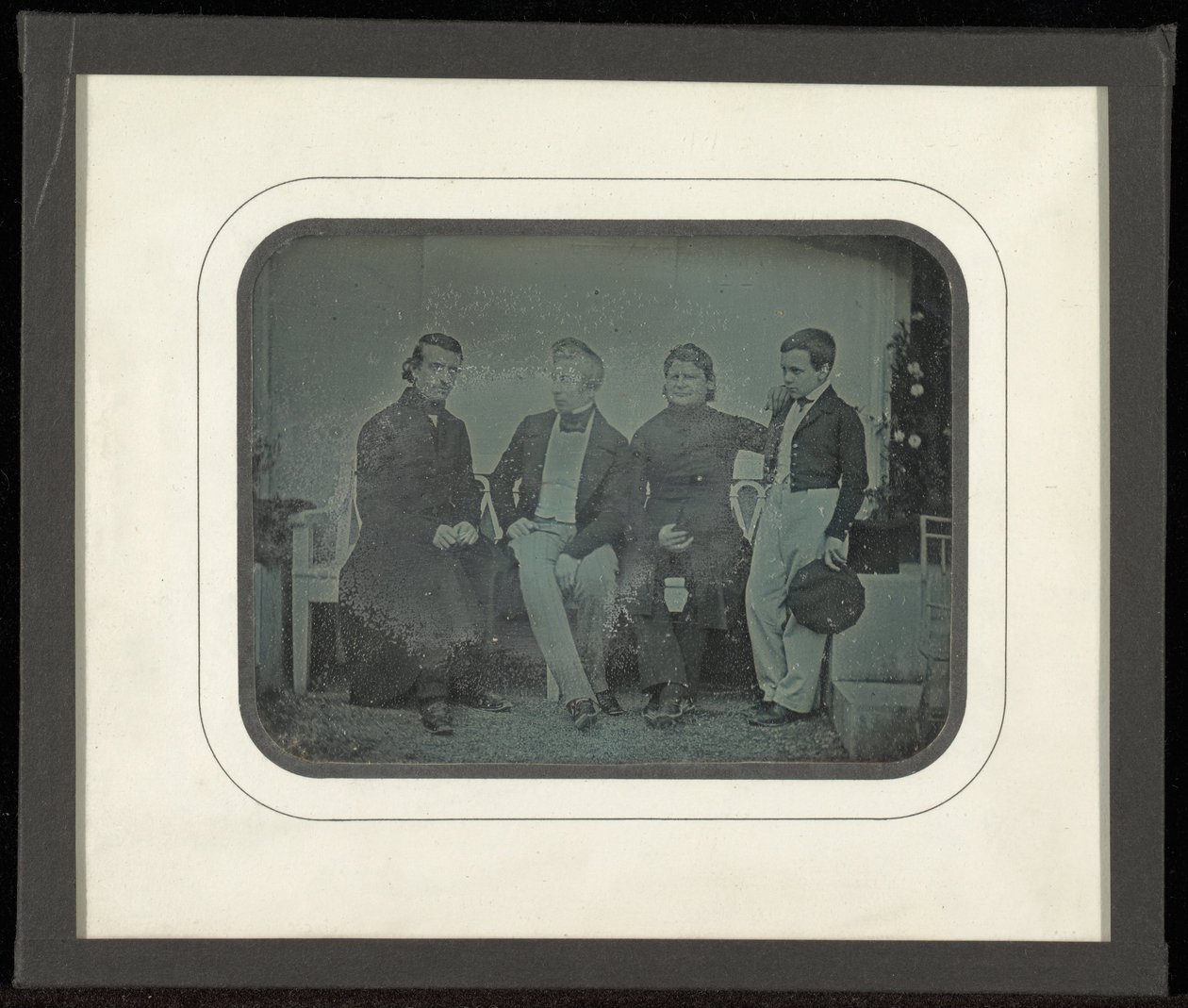 Group Portrait of Four Members of the Circle of Eynard-Lullin by Jean Gabriel Eynard