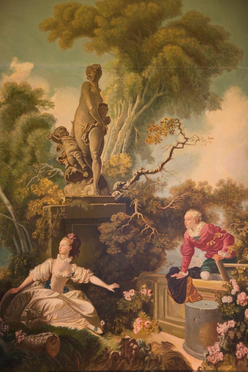 The Progress of Love, The Meeting by Jean Honore Fragonard