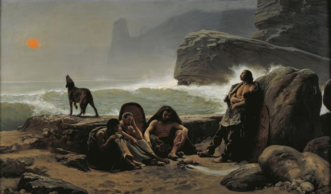 The Gallic Coast Guards by Jean Jules Antoine Lecomte du Nouy