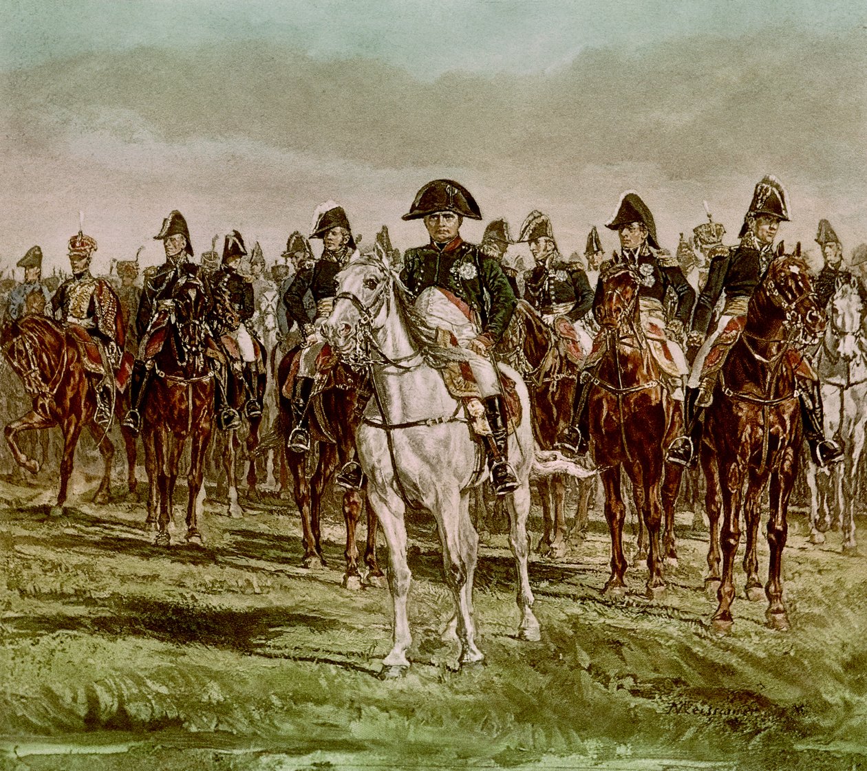 Napoleon I and His Staff by Jean-Louis Ernest Meissonier