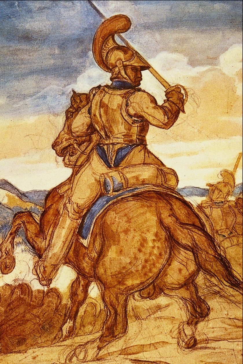 Mounted Officer of the Carabineers by Theodore Gericault
