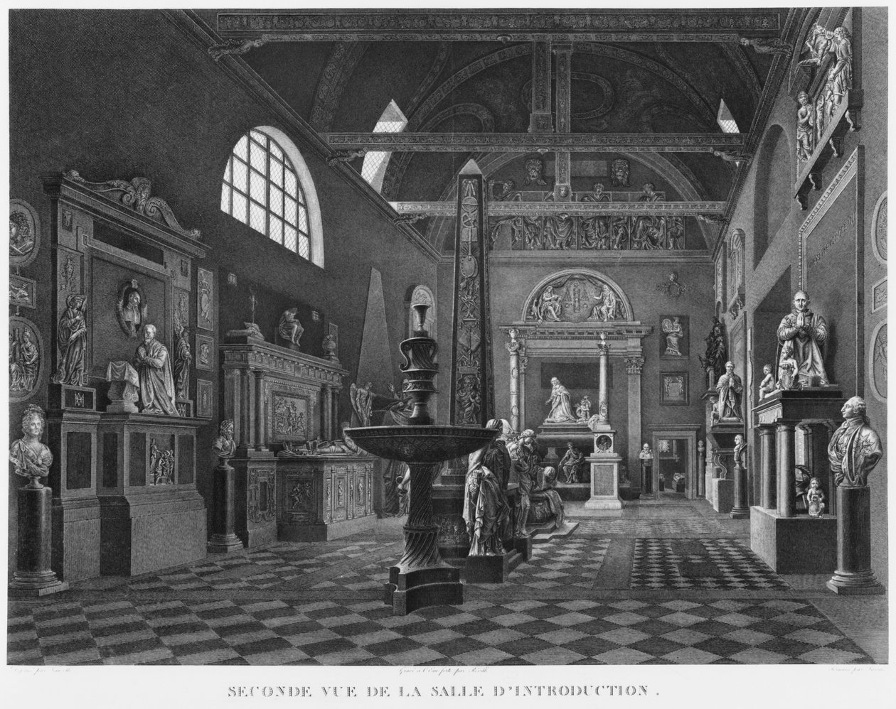 Second view of the introductory room, Musee des Monuments Francais, Paris, illustration from 