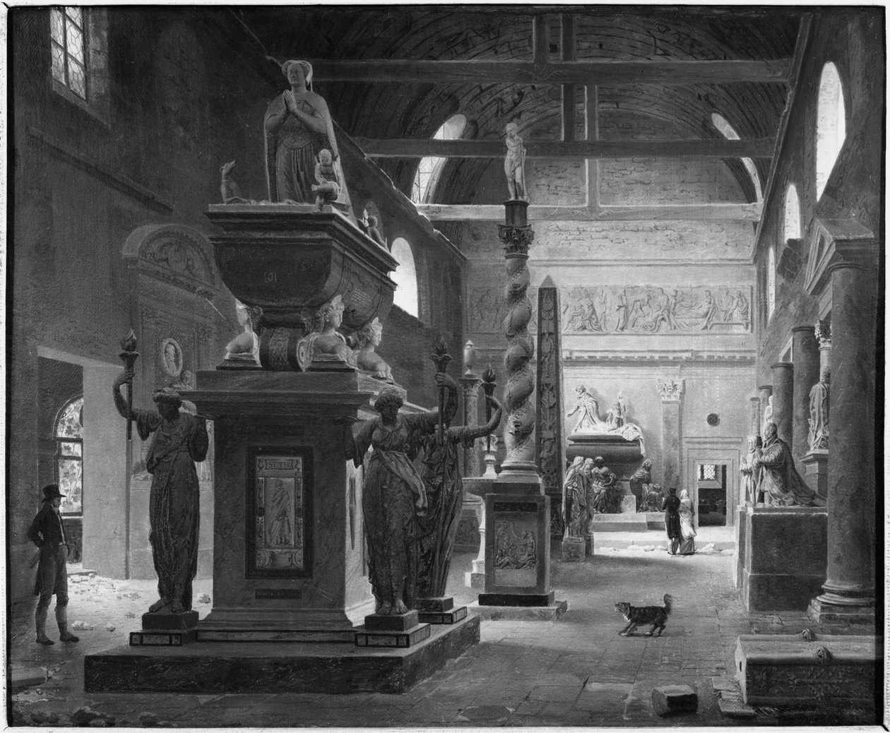 The Great Room of the Musee des Monuments Francais by Jean Lubin Vauzelle