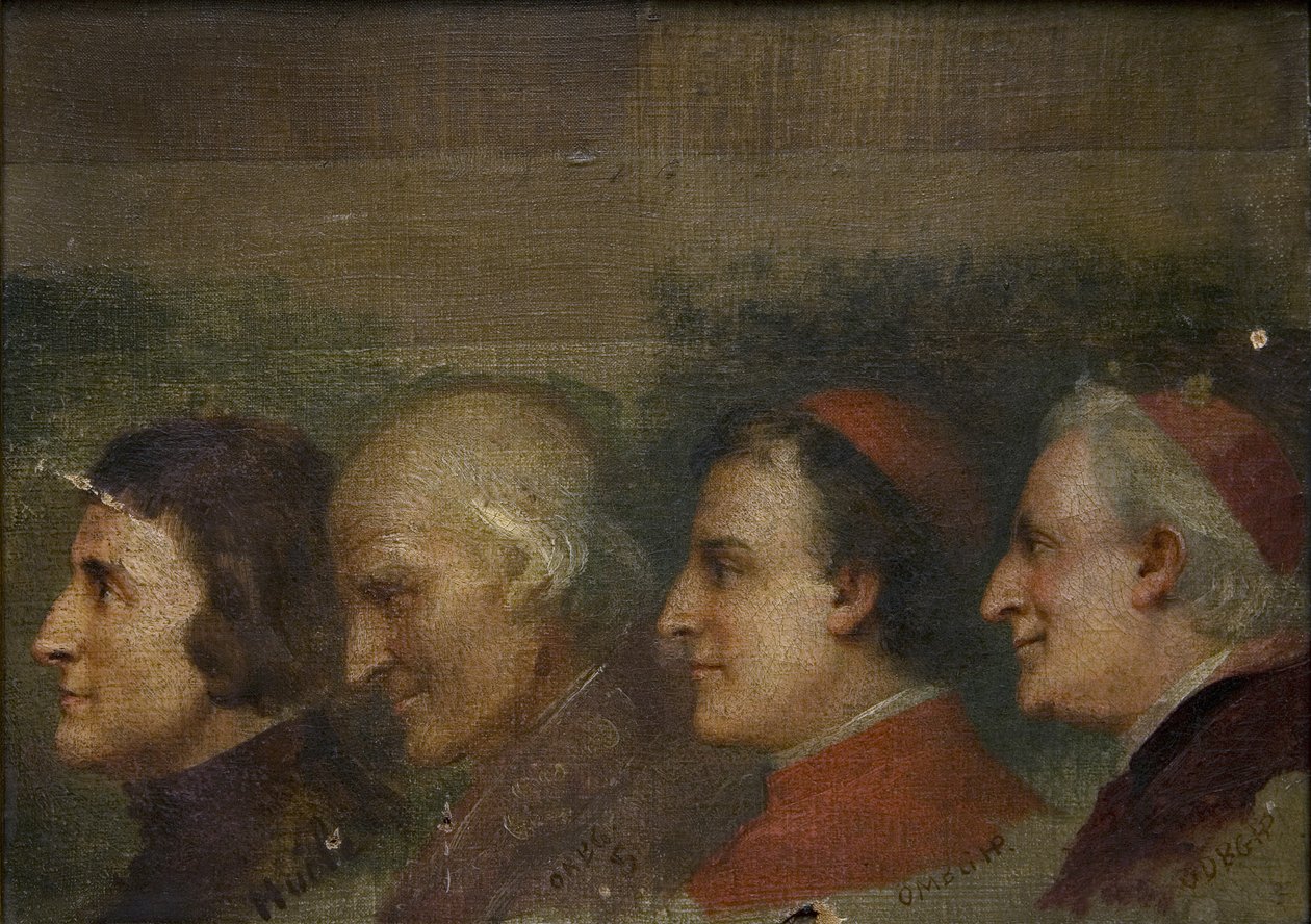 Four Clergymen by Jehan Georges Vibert