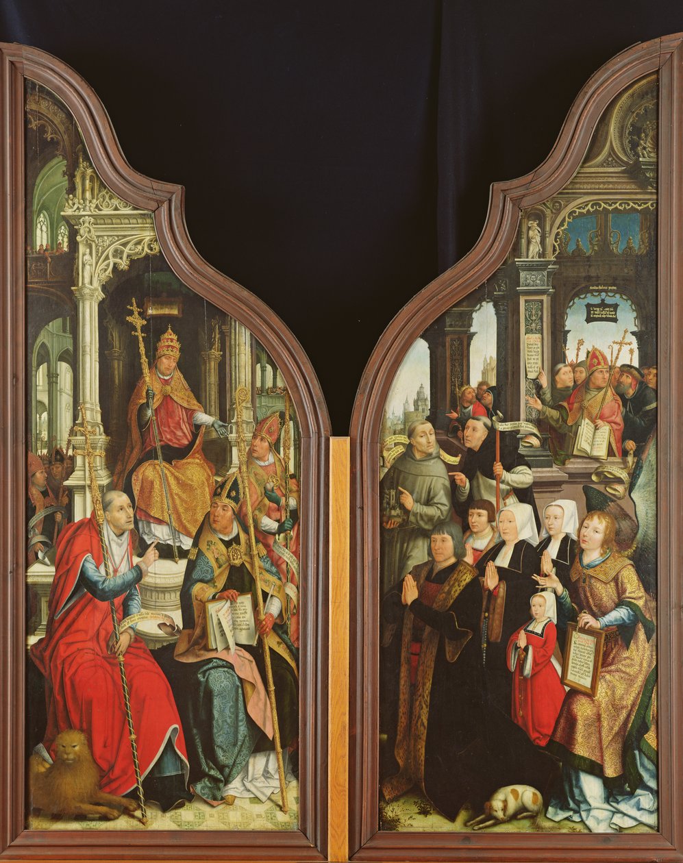 The Fathers of the Church and the Donors, from the Triptych of the Immaculate Conception by Jean the Elder Bellegambe
