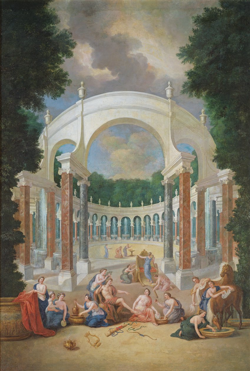 The Groves of Versailles. View of the Colonnade with Apollo and the Nymphs by Jean the Younger Cotelle