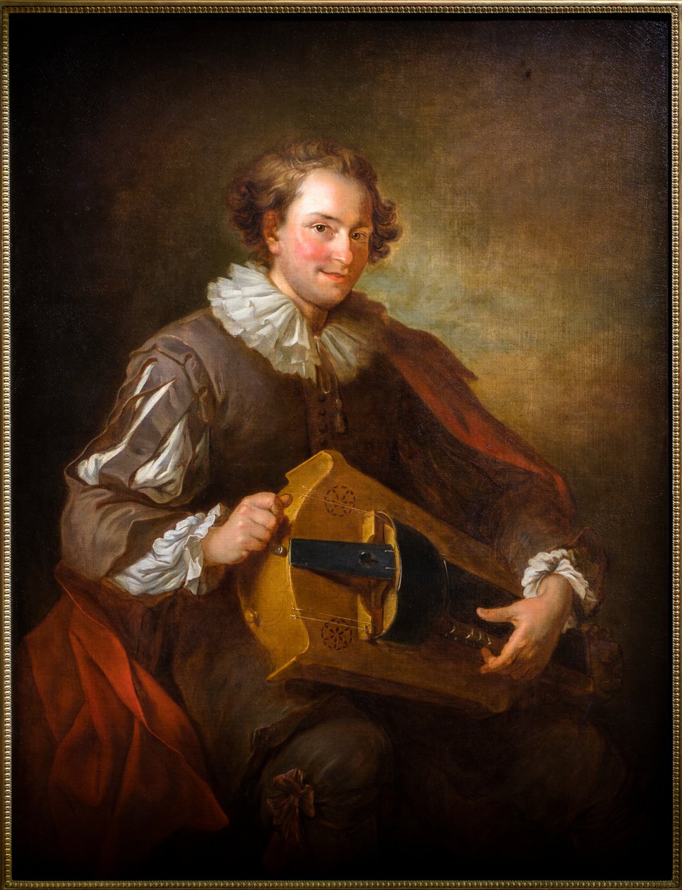 Portrait of a Hurdy-Gurdy Player by Jean Alexis Grimou