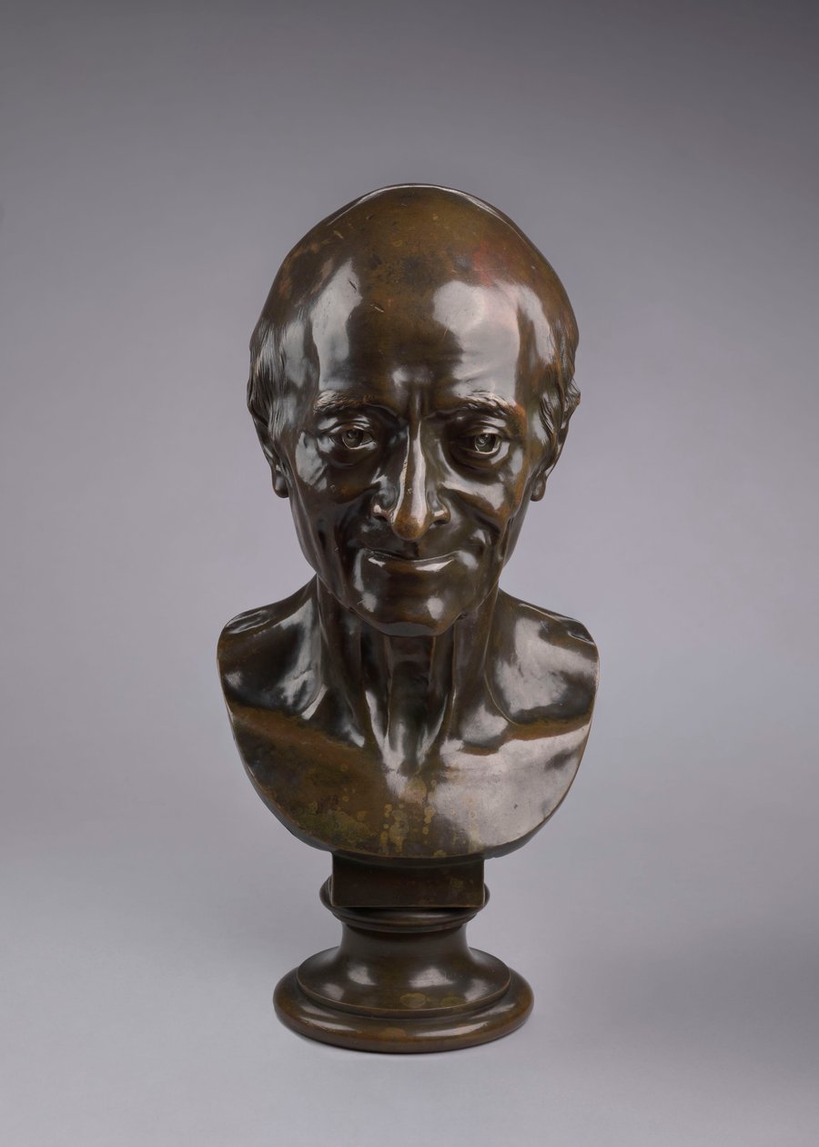 Portrait of Voltaire by Jean-Antoine Houdon