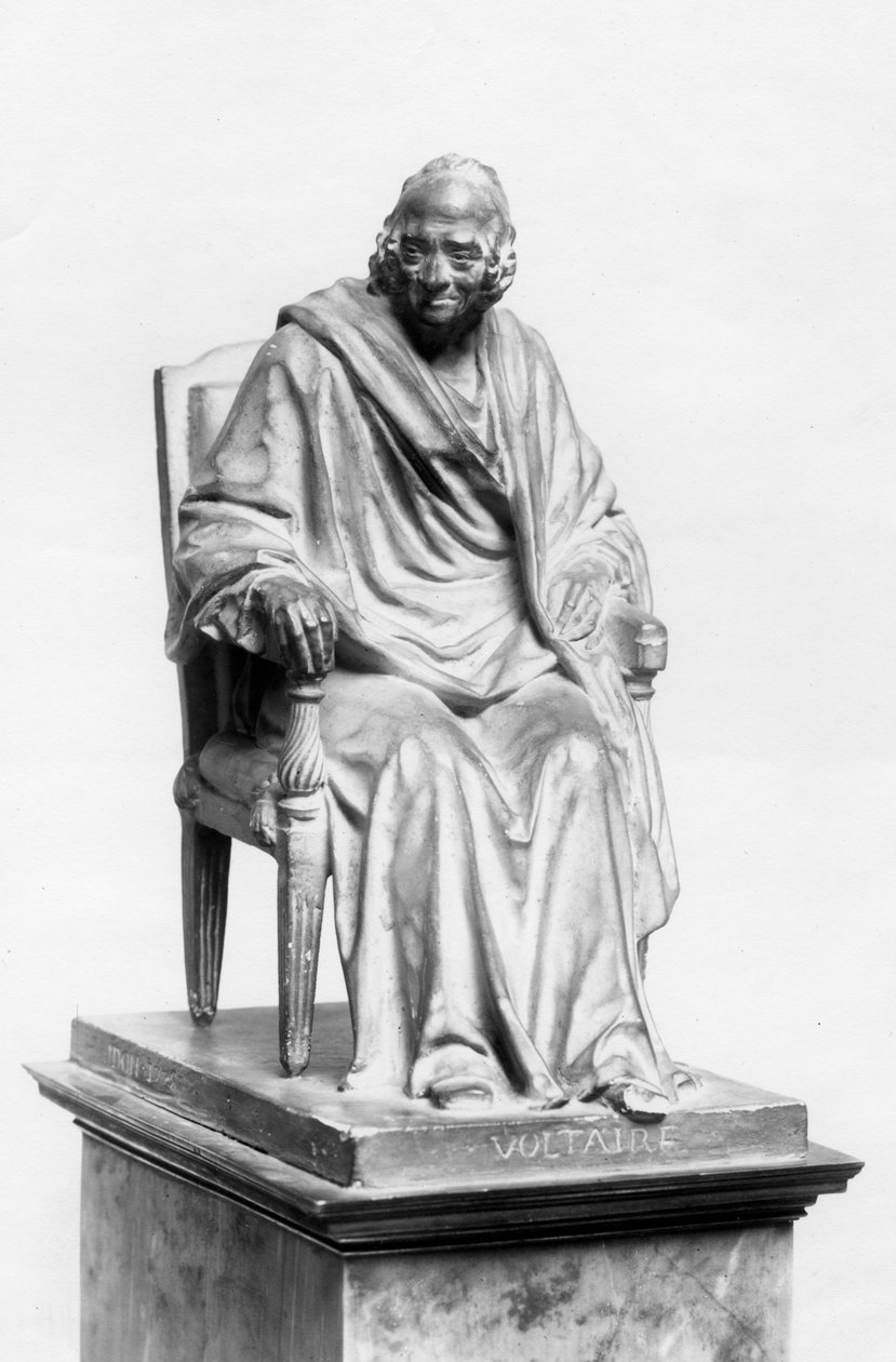 Seated Figure of Voltaire by Jean-Antoine Houdon