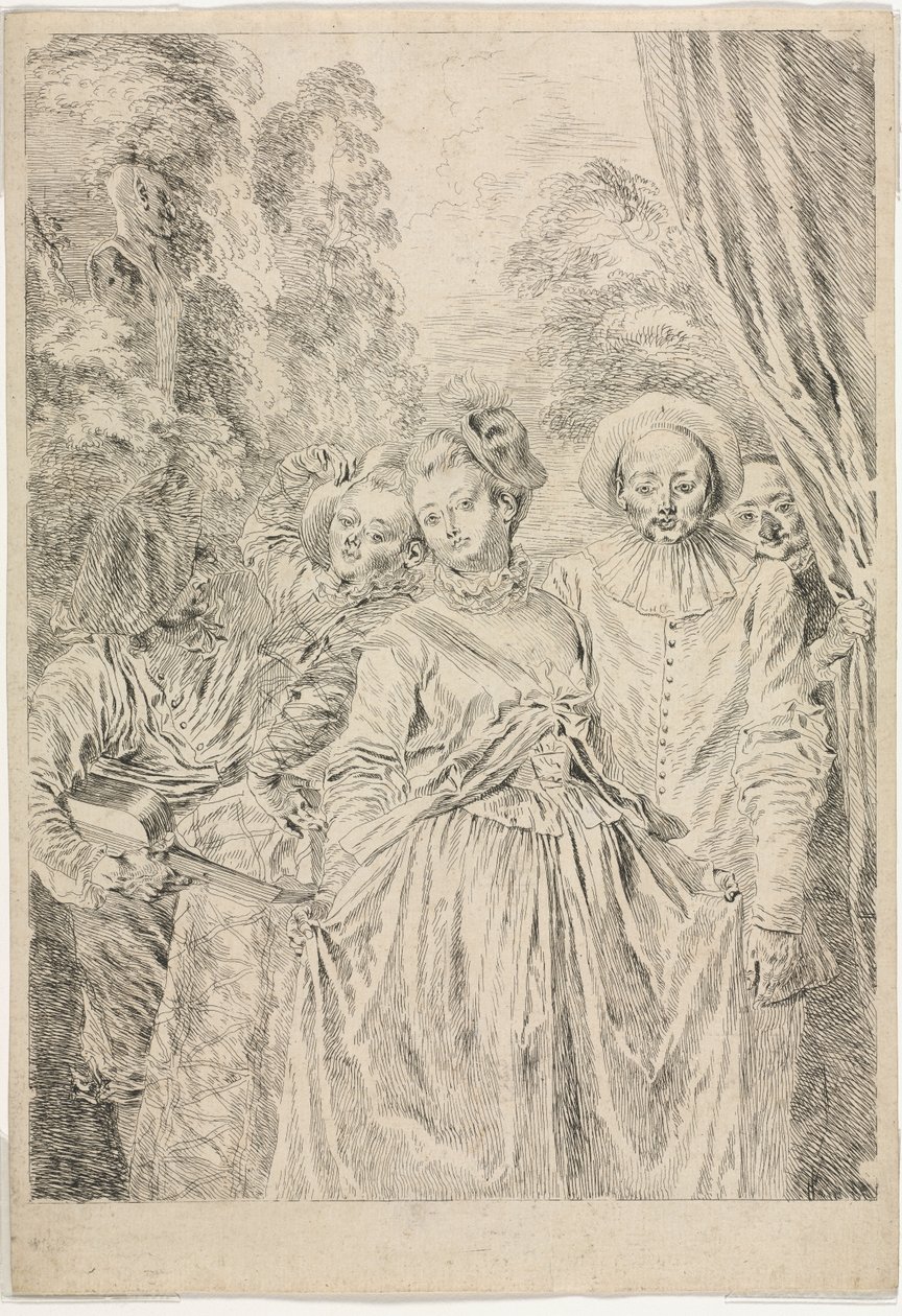 The Clothes are Italian by Jean-Antoine Watteau