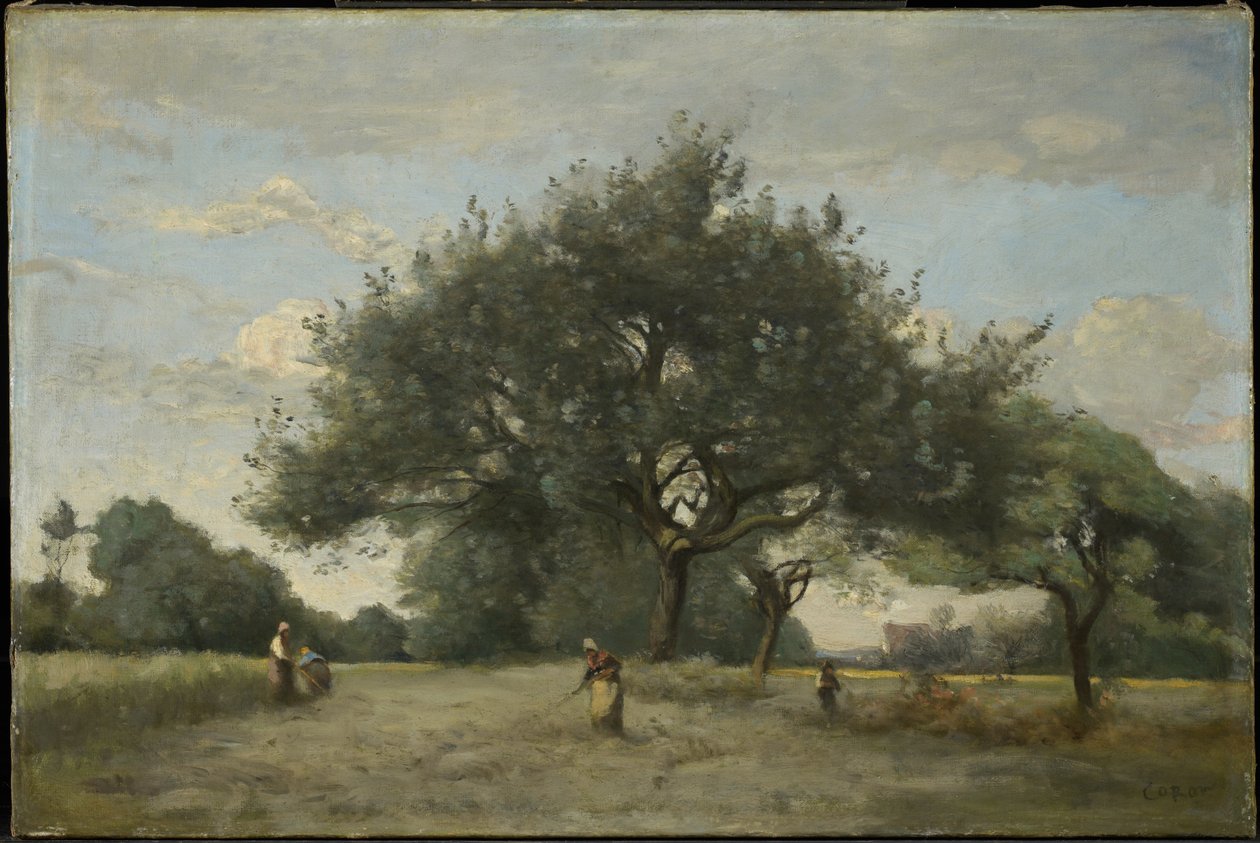 Apple Trees in a Field by Jean-Baptiste-Camille Corot