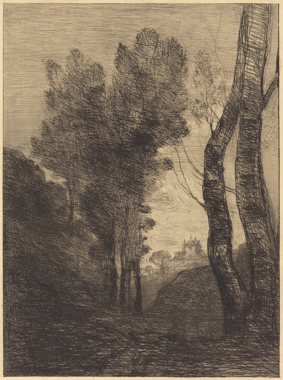 Environs of Rome by Jean-Baptiste-Camille Corot
