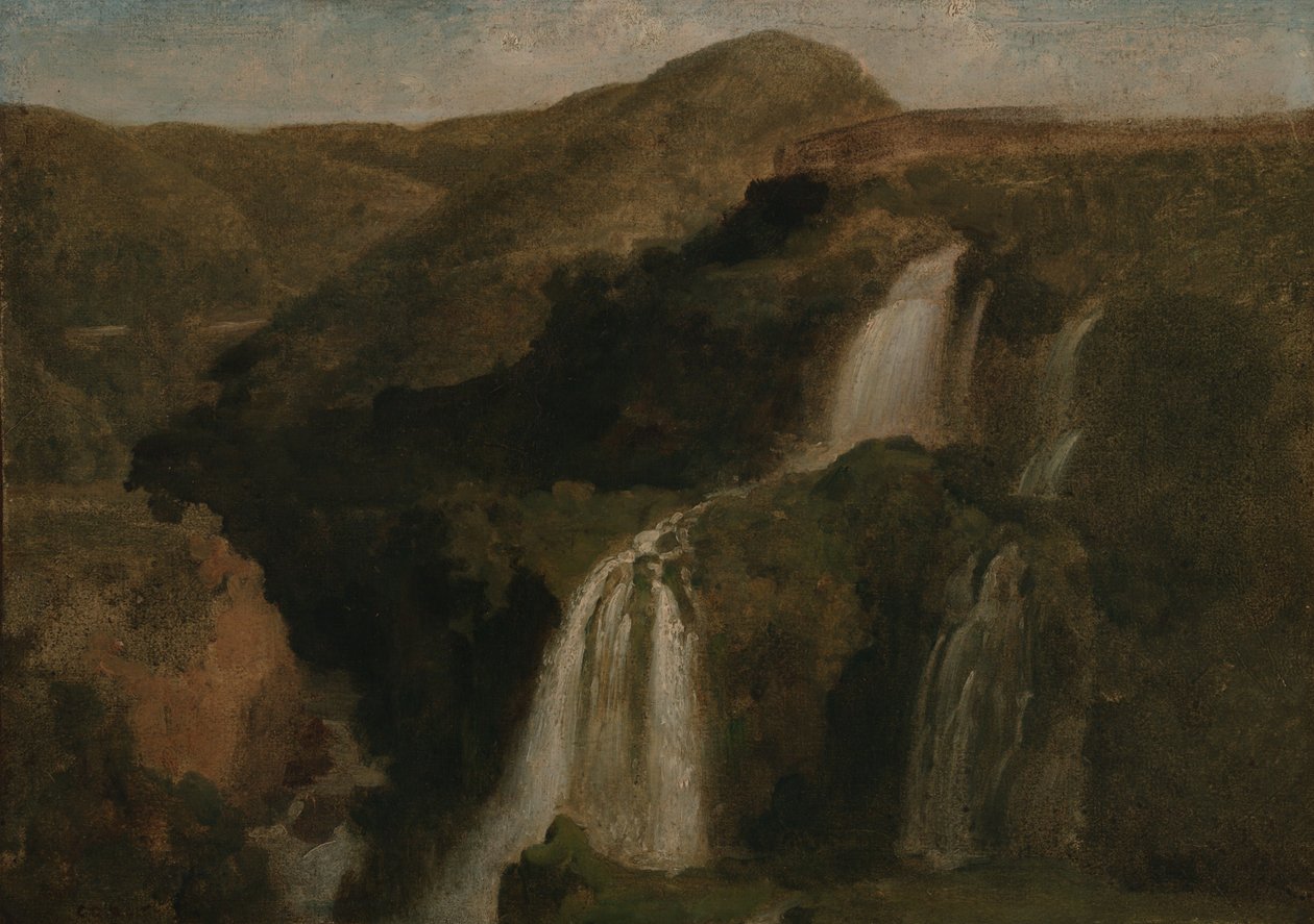Falls of Tivoli by Jean-Baptiste-Camille Corot