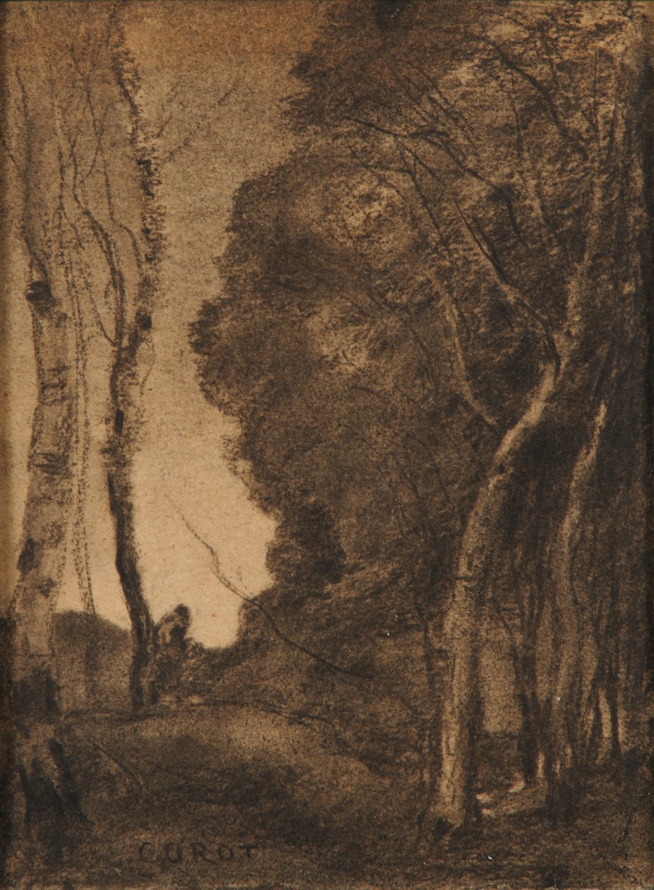 Landscape with Trees by Jean-Baptiste-Camille Corot