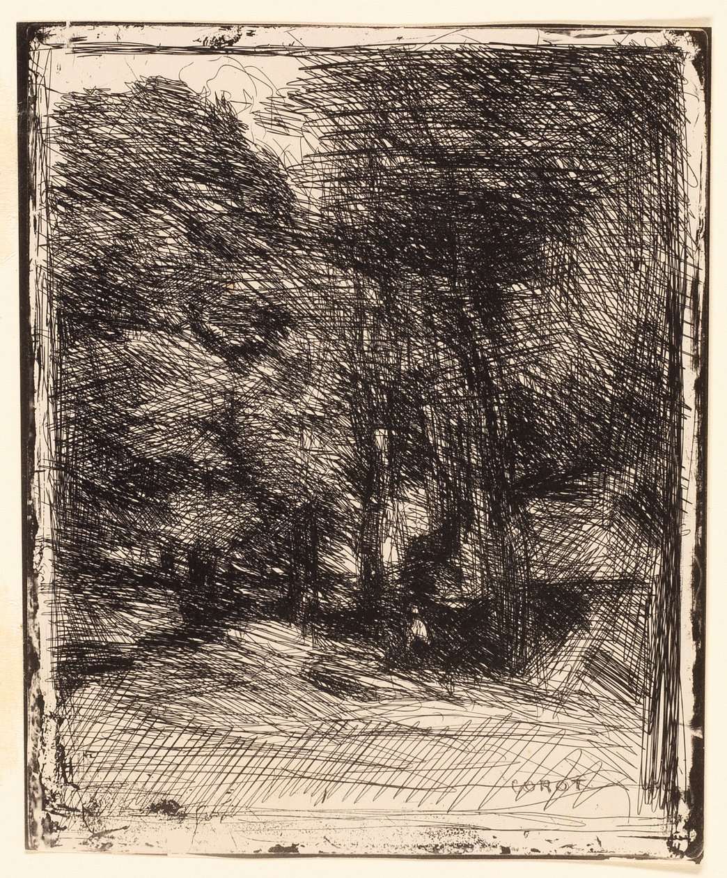 Souvenir of Bas-Bréau by Jean-Baptiste-Camille Corot