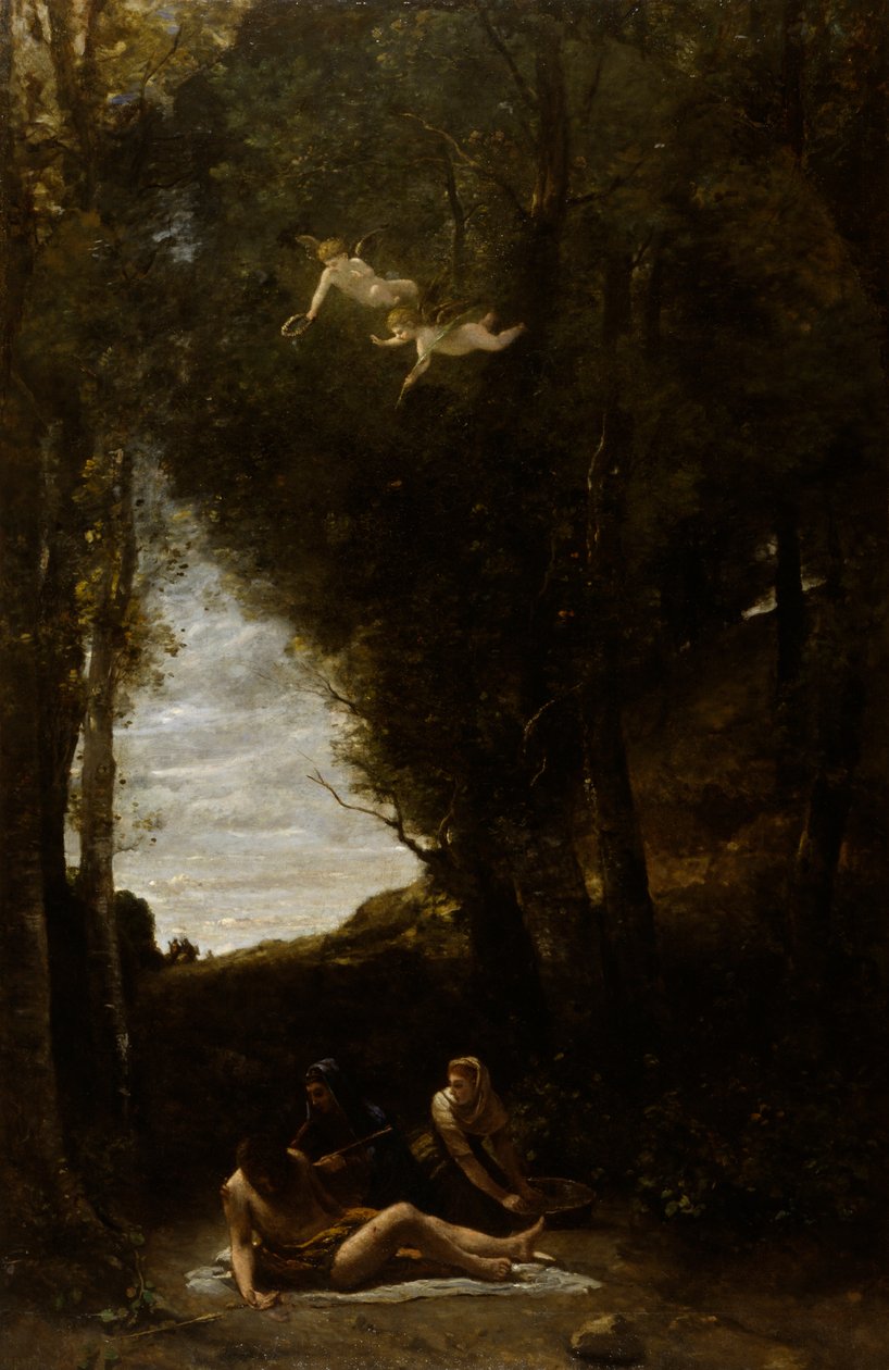 St. Sebastian Succoured by Holy Women by Jean-Baptiste-Camille Corot