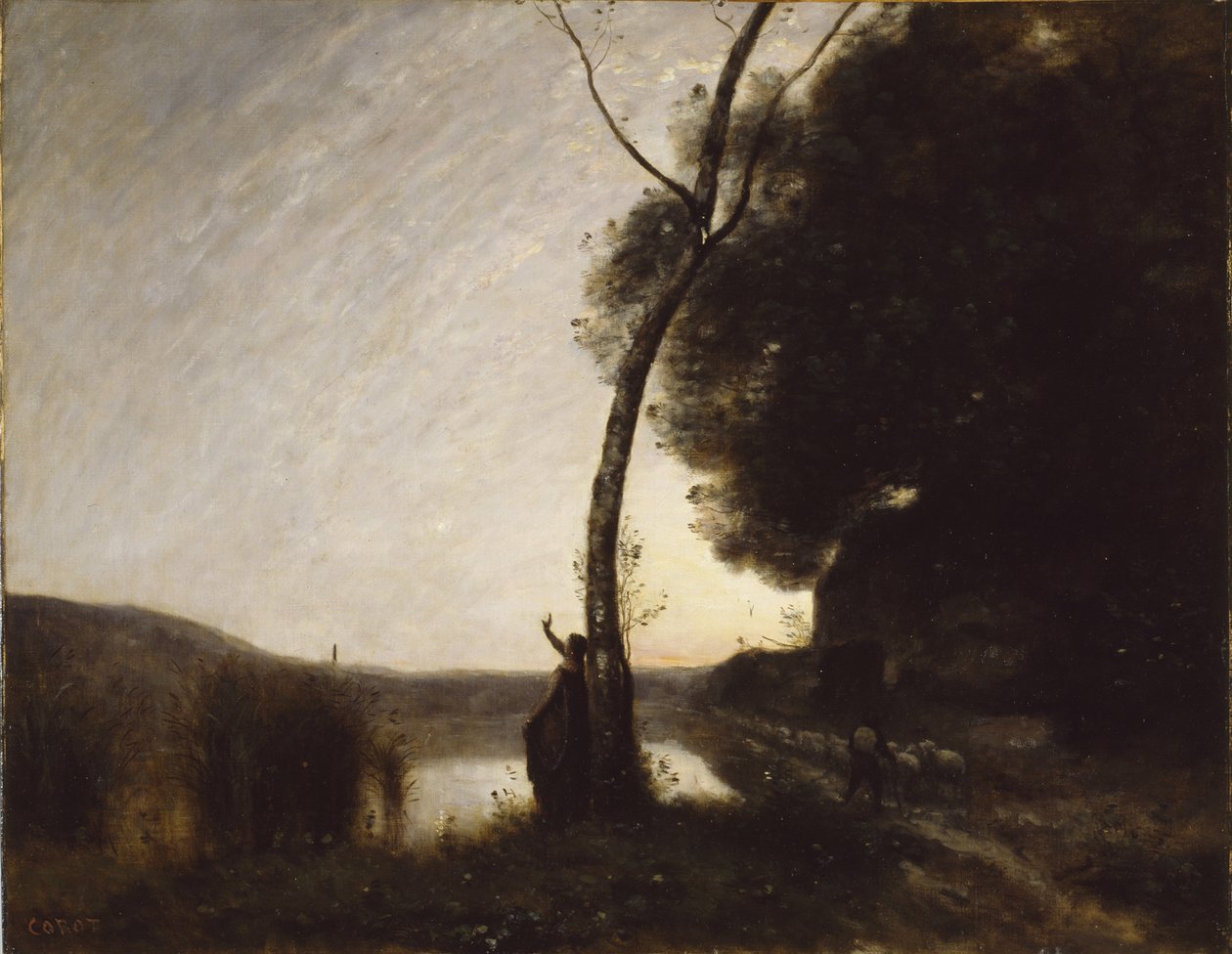 The Evening Star by Jean-Baptiste-Camille Corot