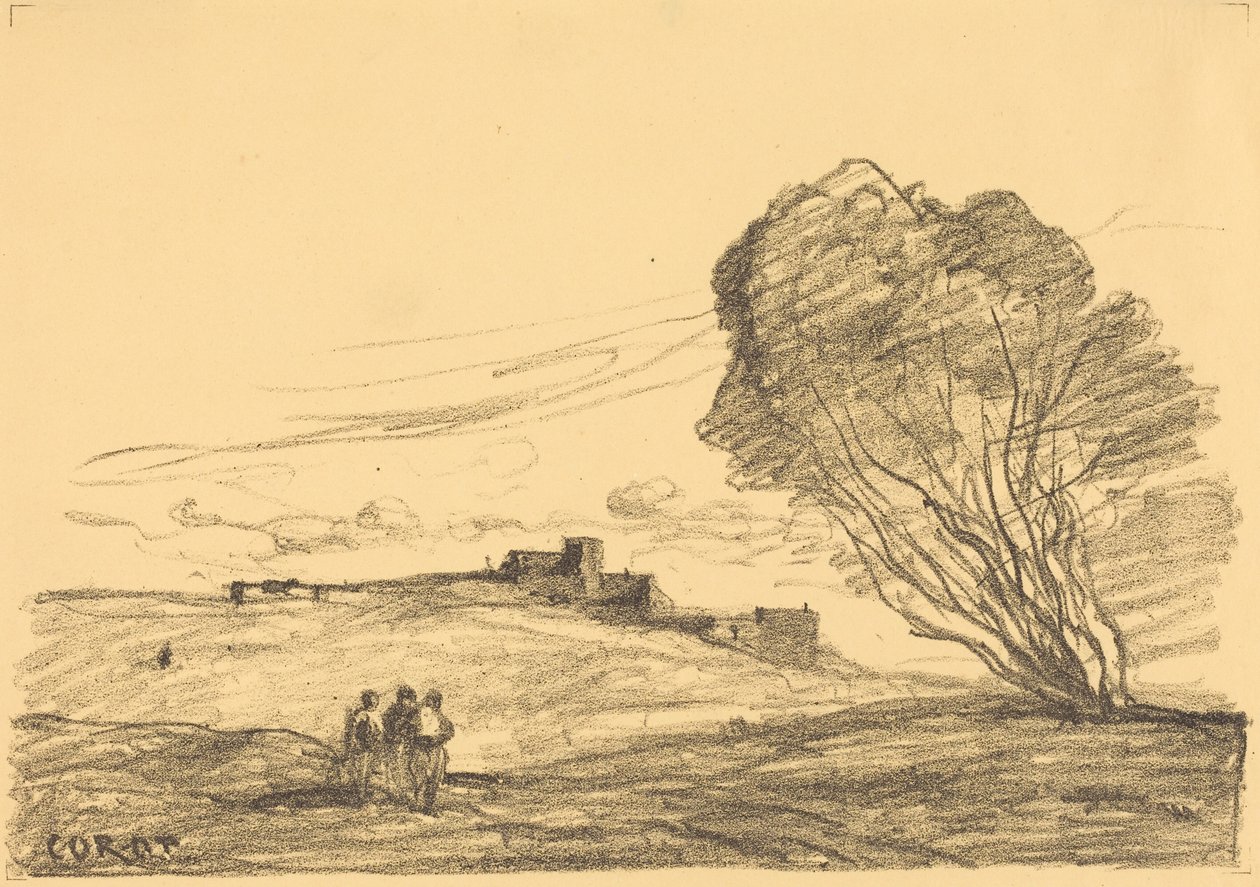 The Isolated Fort by Jean-Baptiste-Camille Corot