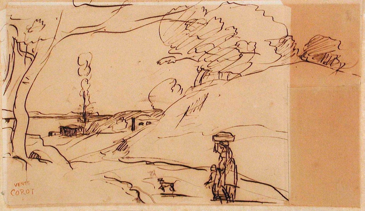 Untitled Landscape by Jean-Baptiste-Camille Corot