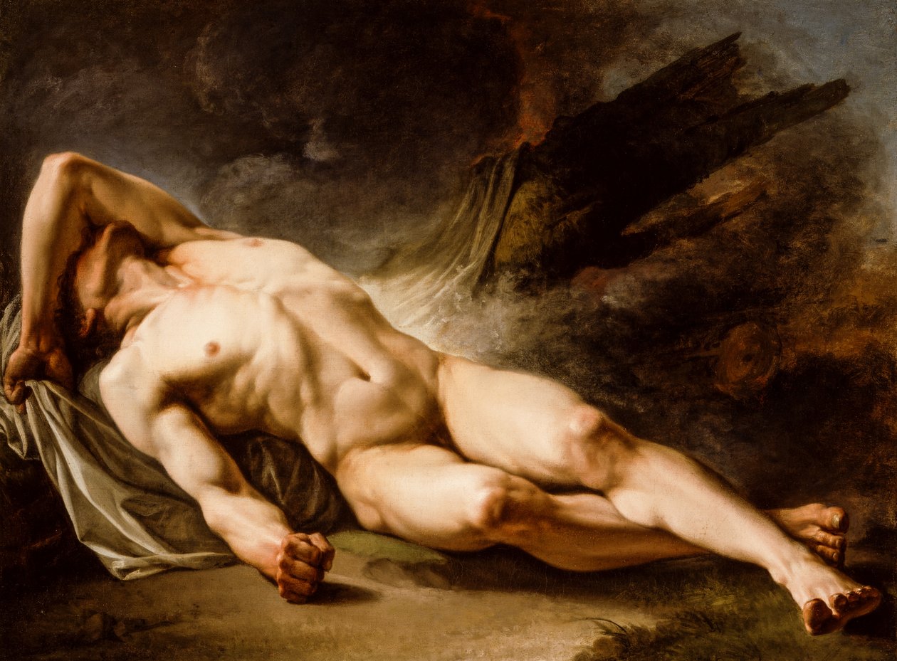 The Sleeping Hector by Jean-Baptiste Deshays