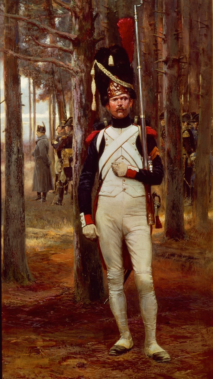 Foot Grenadier of the Imperial Guard, by Edouard Detaille by Jean Baptiste Edouard Detaille