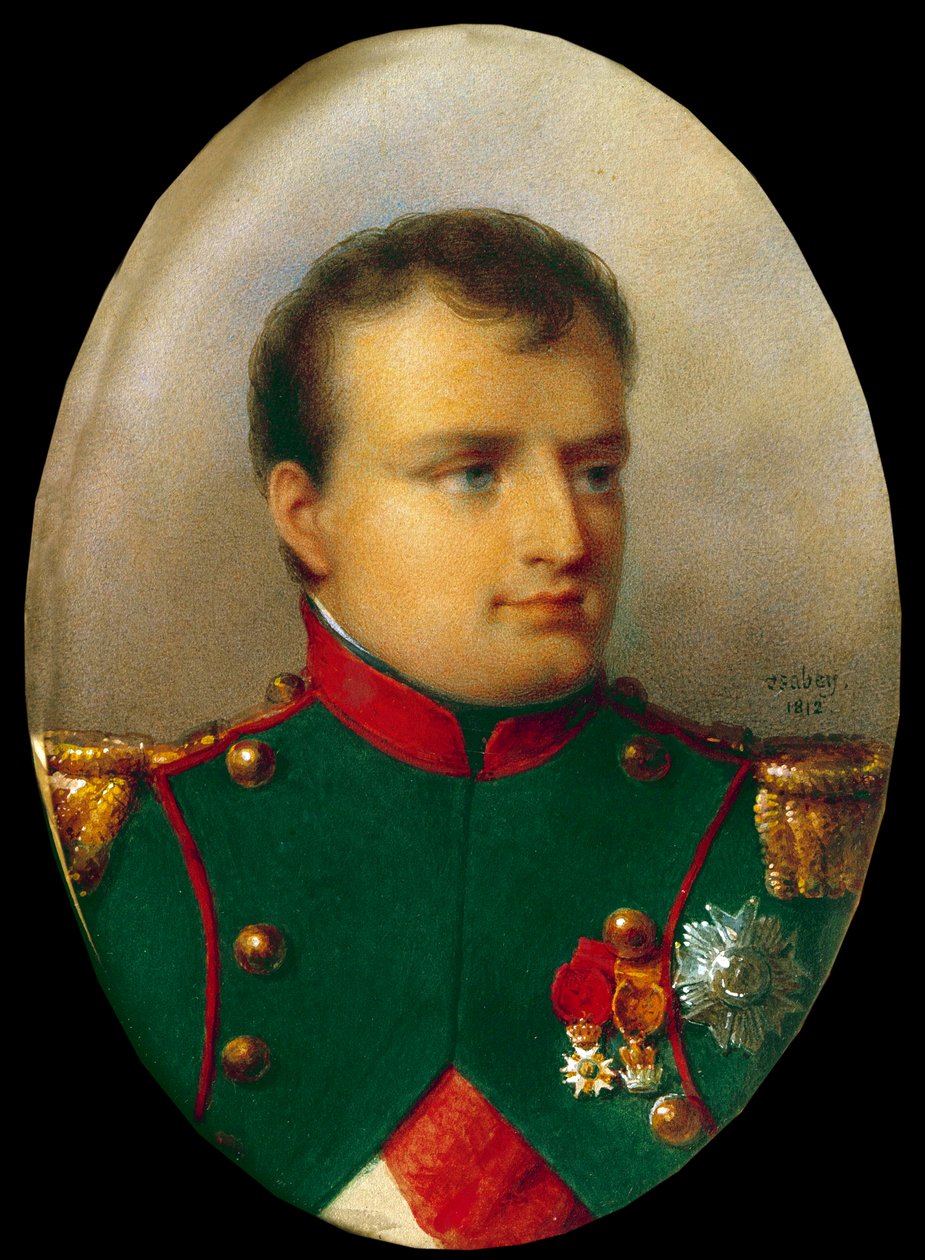 Medallion Portrait of Napoleon I in the Uniform of the Chasseurs by Jean Baptiste Isabey