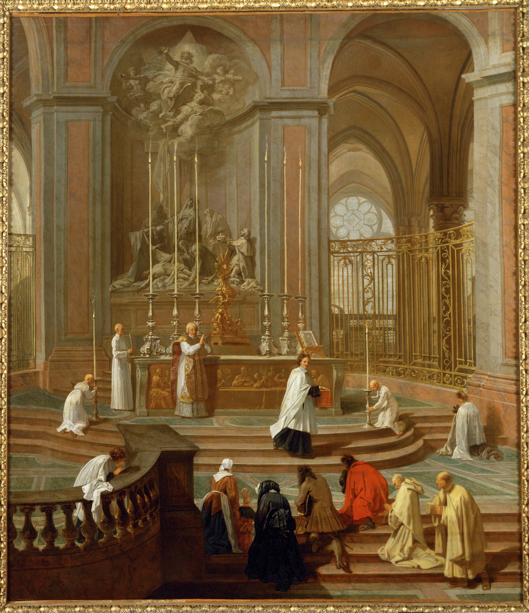The Mass of the Canon de La Porte or The High Altar of Notre Dame by Jean Baptiste Jouvenet