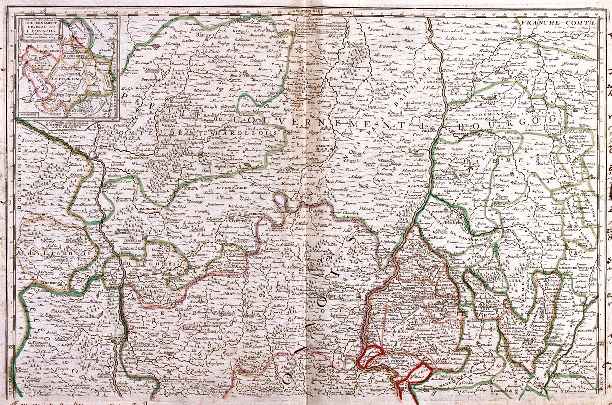 Burgundy, Rhône-Alpes, France by Jean Baptiste Nolin