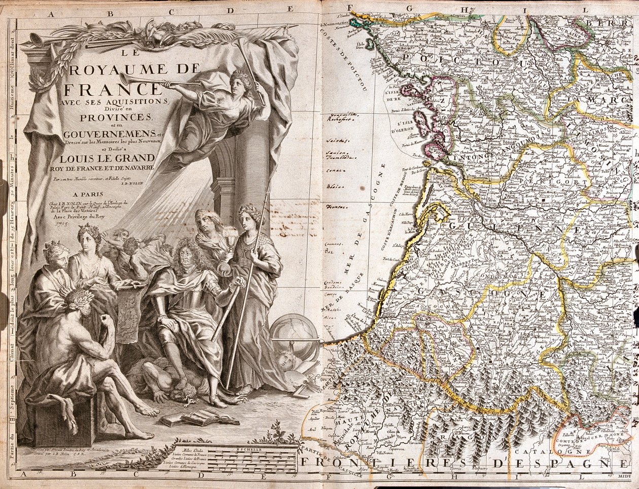 France (Region: Loire Country, Centre, Poitou-Charentes, Limousin, Aquitaine, Midi-Pyrenees), Spain (Autonomous Community: Basque Country, Navarre, Aragon, Catalonia), Andorra by Jean-Baptiste Nolin