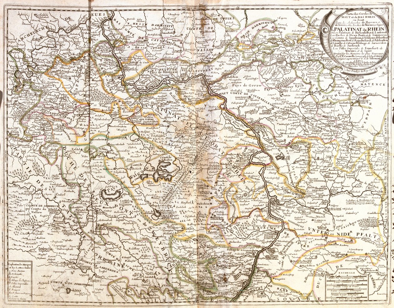 Rhineland-Palatinate, Hesse, Bavaria, Baden-Württemberg, Germany by Jean Baptiste Nolin