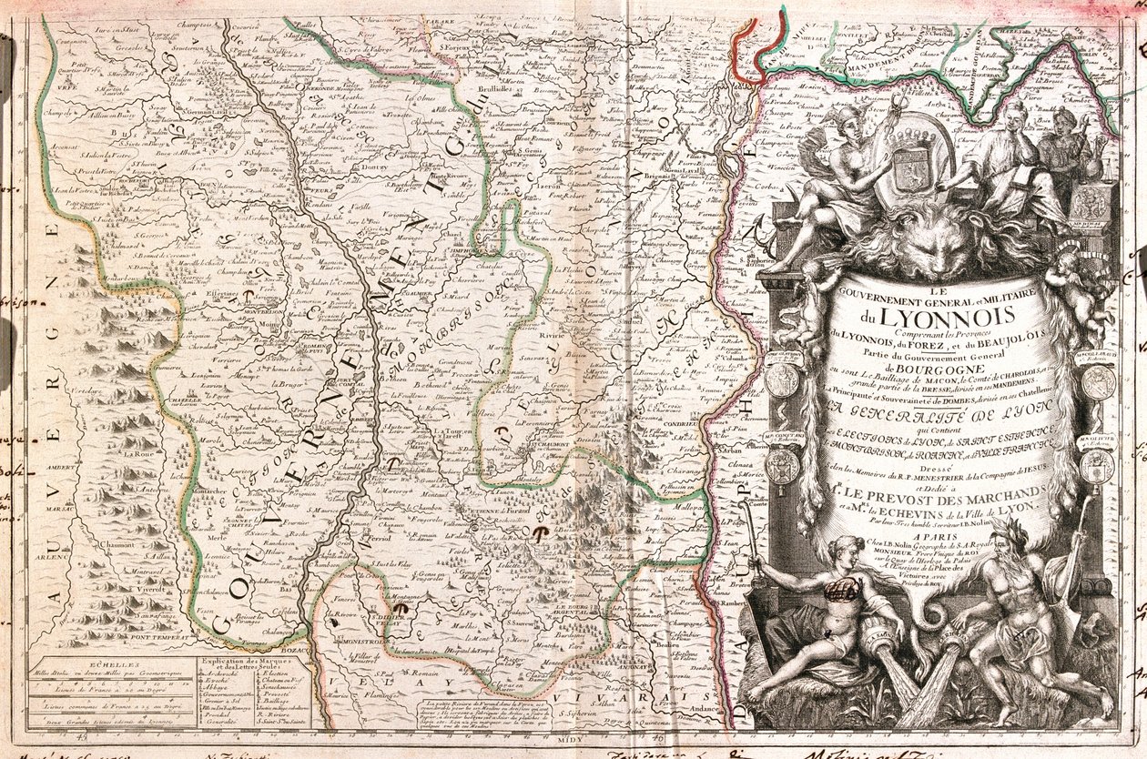 Rhône-Alpes, south-east Auvergne, France by Jean Baptiste Nolin