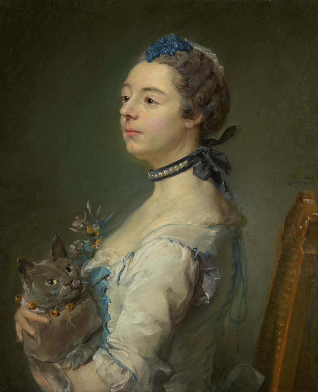 Magdaleine Pinceloup de la Grange, née de Parseval by Jean-Baptiste Perronneau