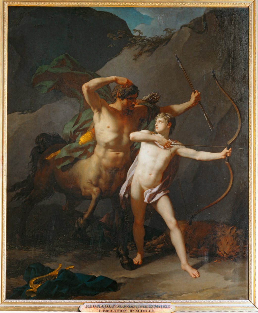 The Education of Achilles by the Centaur Chiron by Jean Baptiste Regnault
