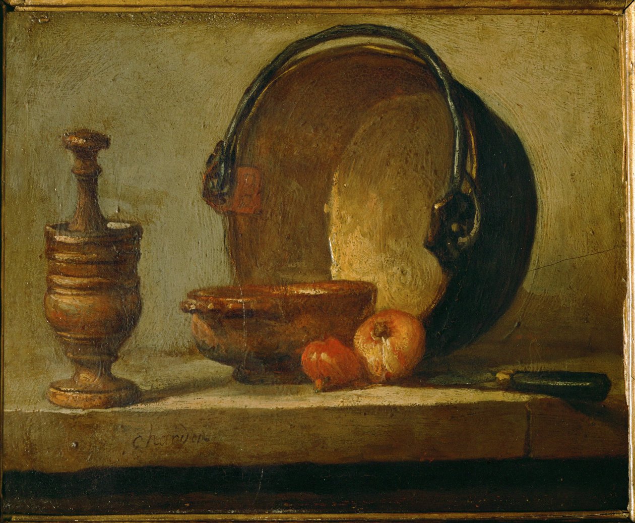 The Copper Cauldron by Jean Baptiste Simeon Chardin