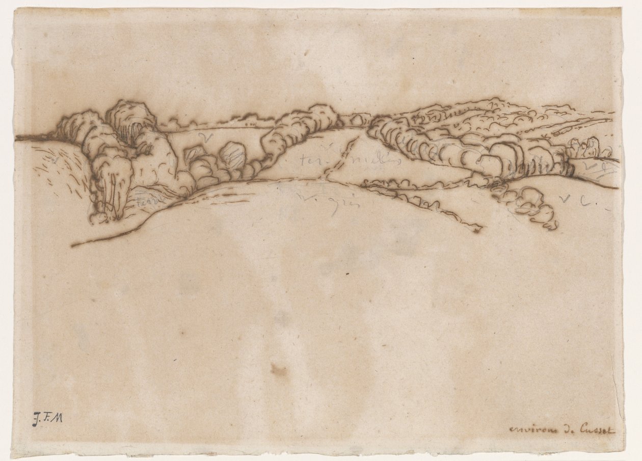 Environs de Cusset by Jean Francois Millet