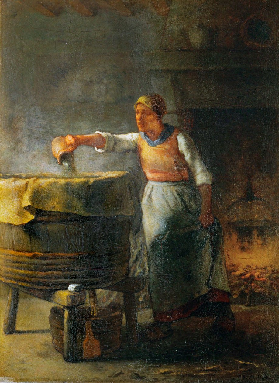 The Washerwoman by Jean Francois Millet